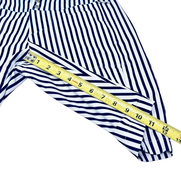 Jofit women's navy stripe bermuda length golf shorts size 2 ⛳️ - Picture 4 of 8